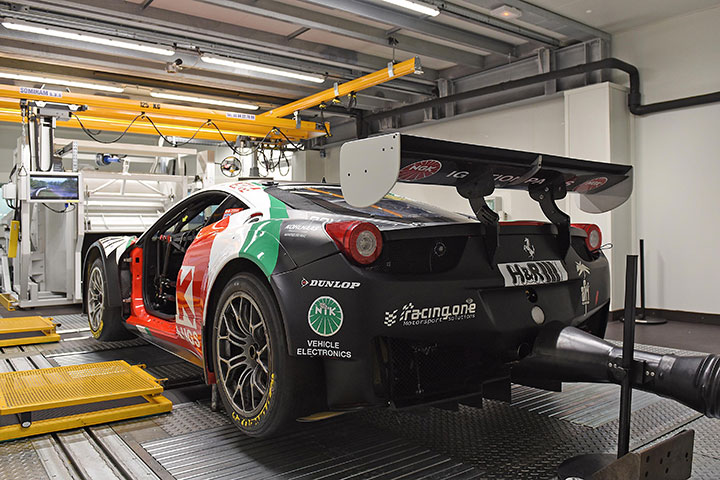 VLN Ferrari in NGK SPARK PLUGS' Technical centre